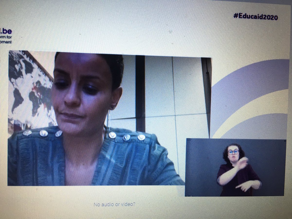 McGeownJulia's tweet photo. Belgium’s development minister @MeryameKitir closes the #Educaid2020 education conference focussing on the importance of #inclusiveeducation , the need for solidarity and to build back better after #Covid_19 @HI_Advocacy @Educaid_be https://t.co/ZBe7R0ZAud