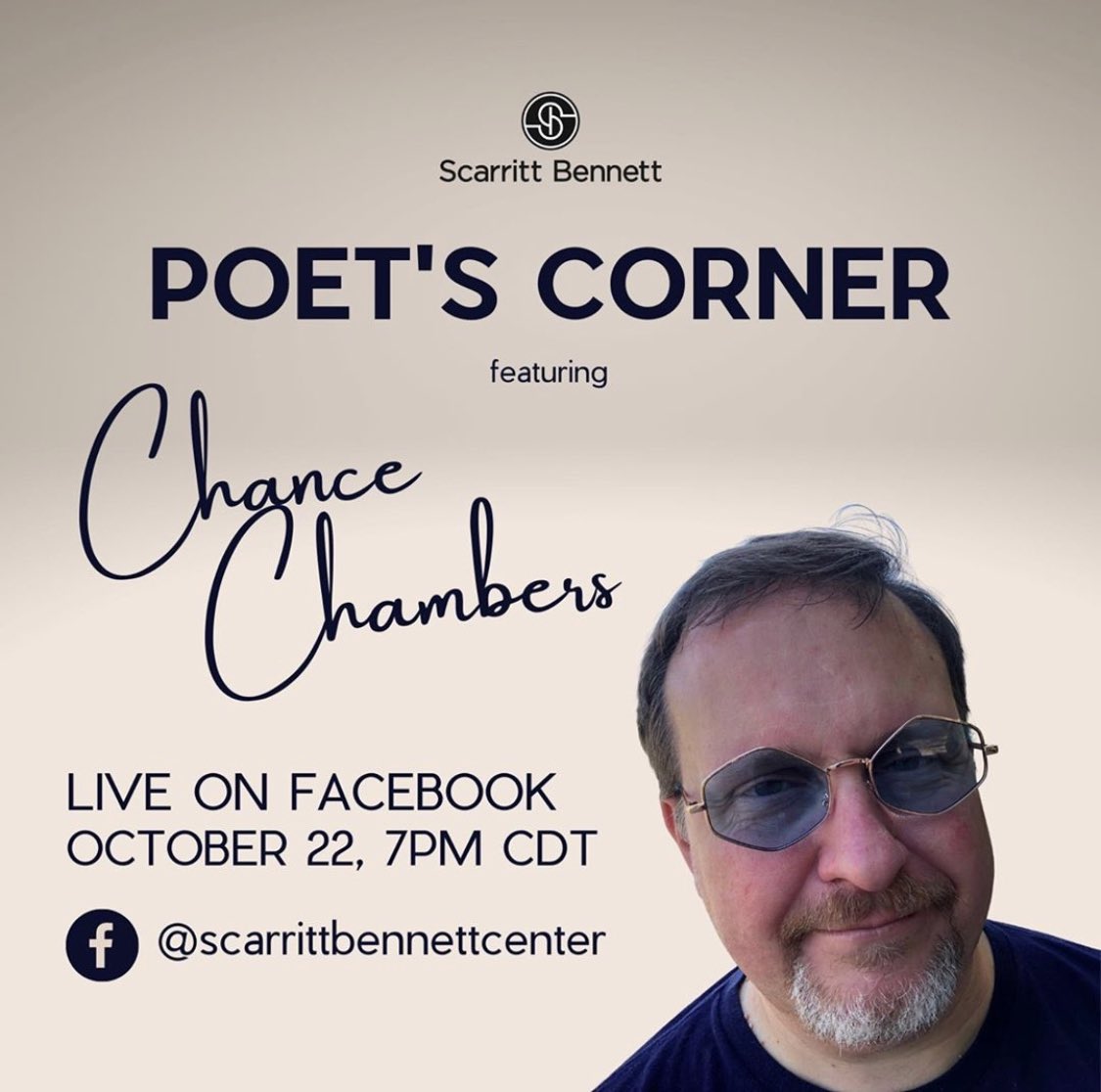 ChanceC451's tweet photo. Just a few hours until I get to share some words at @ScarrittBennett’s  Poet’s Corner. Some streets in the area will be closed for the presidential debate. Here’s a list of closures and suggested approach to avoid them. Still maybe plan for delays. Can’t wait! #nashville #poetry https://t.co/FkEOuUEvKb