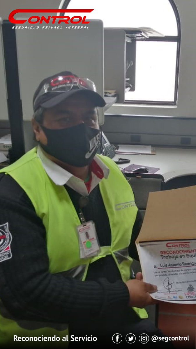 segcontrol's tweet image. Guardias ejemplares como nuestros Héroes Control, nos motivan a continuar reconociendo la labor de todos aquellos que en el cumplimiento de su deber van más allá.
#YoSoyControl #FamiliaControl #HeroesControl #GuardiasDeSeguridad
