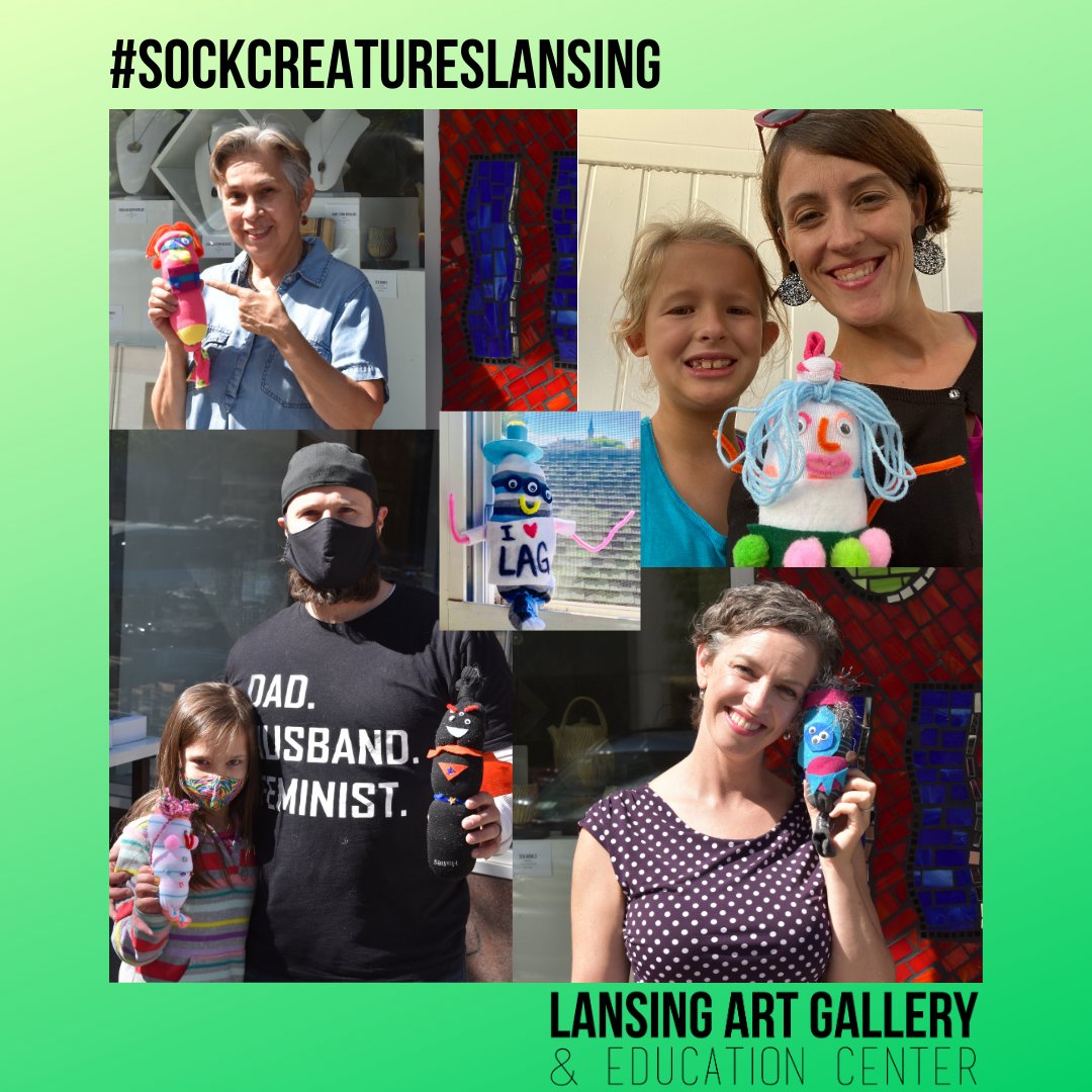 LansingArtGall's tweet photo. What's small & squishy & so much fun to make? Sock Creatures!
Join us in #artscreation by making a #sockcreature!
• Supplies are available @: https://t.co/FEqfODrxZ8
• When you make one, share with us via email or on social media using #sockcreatureslansing!
#keepmakingart https://t.co/UnxUiUM0DF