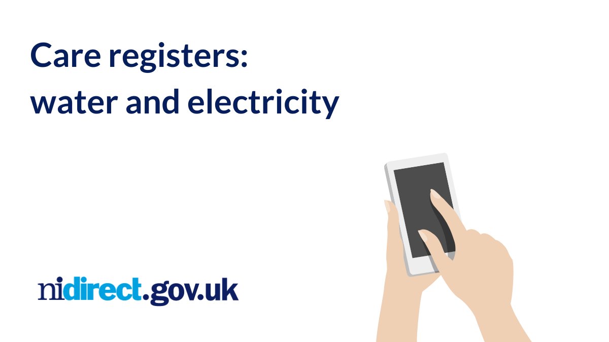 nidirect (@nidirect) on Twitter photo Older people and people with a medical condition or disability should think about joining the NI Water and <a href="/NIElectricity/">NIE Networks</a> care registers.
The registers help to identify people who need extra help or support if there is an interruption to supply: nidirect.gov.uk/news/consider-…
<a href="/niwnews/">Northern Ireland Water</a> Older people and people with a medical condition or disability should think about joining the NI Water and <a href="/NIElectricity/">NIE Networks</a> care registers.
The registers help to identify people who need extra help or support if there is an interruption to supply: nidirect.gov.uk/news/consider-…
<a href="/niwnews/">Northern Ireland Water</a>
