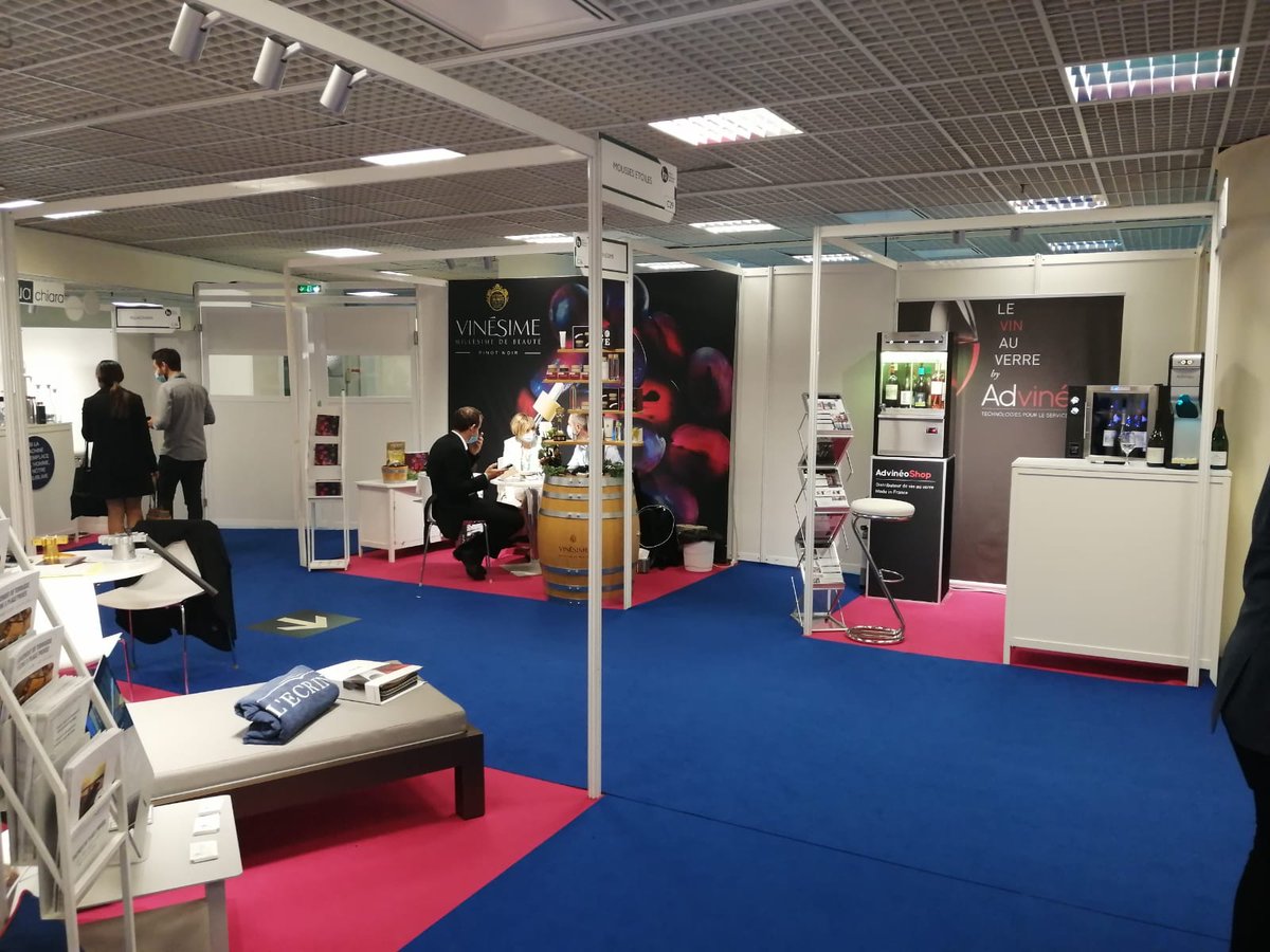 Advineo's tweet photo. Le #salon dédié à l’hôtellerie haut de gamme Hotel and Restaurant Meetings touche à sa fin ! 
🍷Les équipes Advinéo ont pris plaisir à échanger avec les visiteurs au Palais des Festivals et des congrès de #Cannes !

 #vin #hotellerie #restauration https://t.co/FRYKLb1tCE