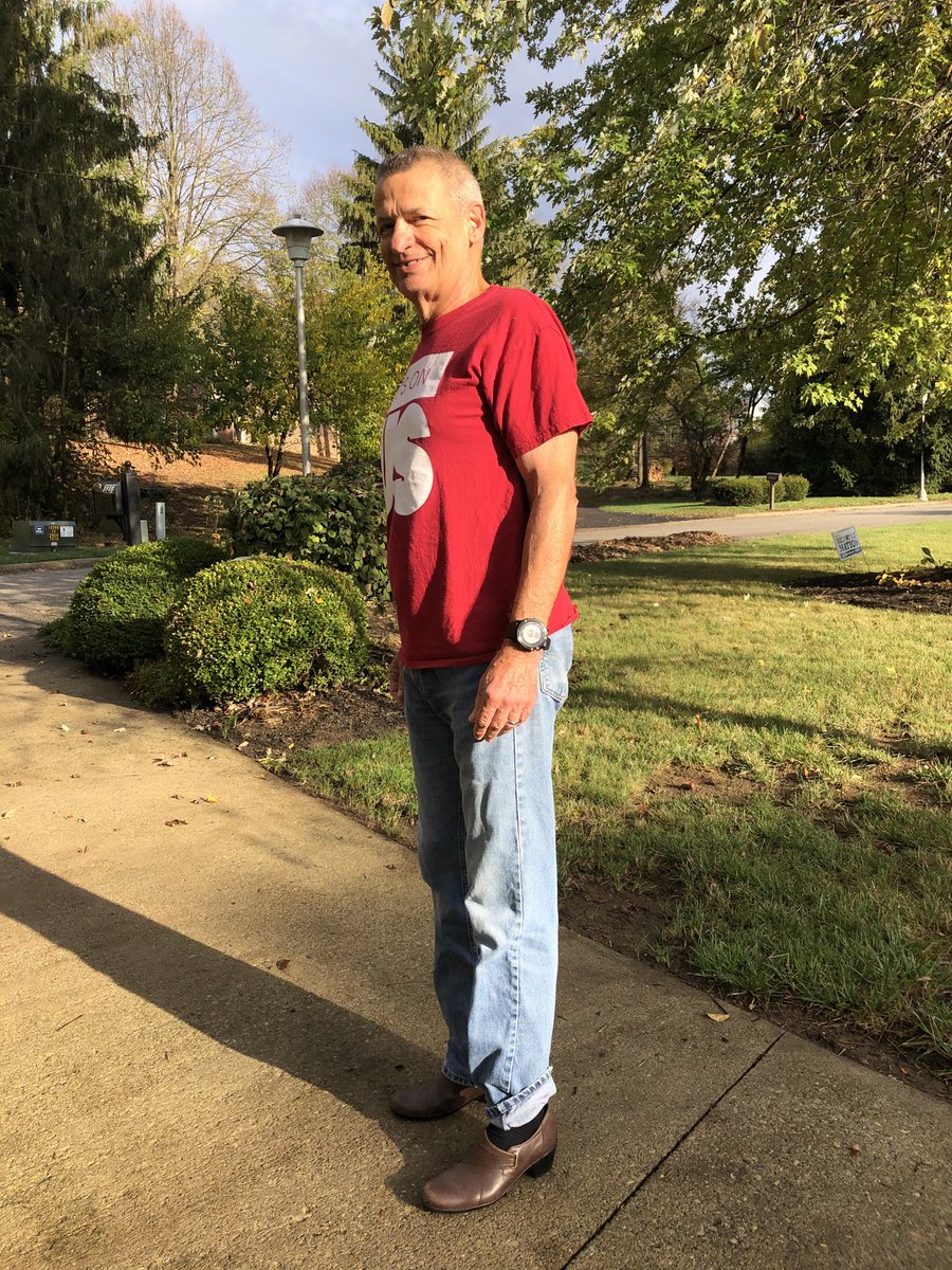 Heading out for our #walkamilewc walk—my husband’s first time in heels! ⁦<a href="/IUEastTitleIX/">IU East Title IX</a>⁩