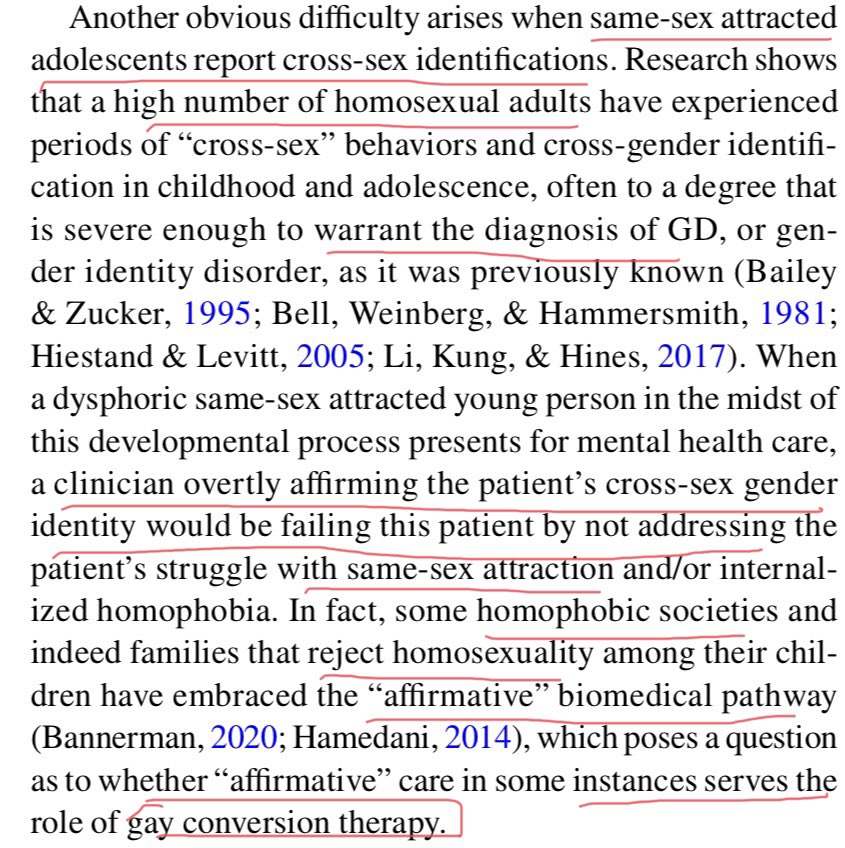 Or homosexuals? Clinicians from the Tavistock raised this as a concern. Are we medicalising. gay kids? We parents of gay males/lesbians are concerned about this. As are many homosexual adults who fear this could have happened to them in 2020.