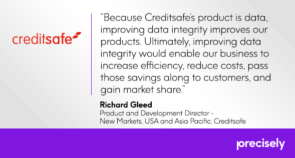PreciselyData's tweet photo. Data integrity is a business imperative for @Creditsafe #DataIntegritySummit https://t.co/Bbs4JcrEgv