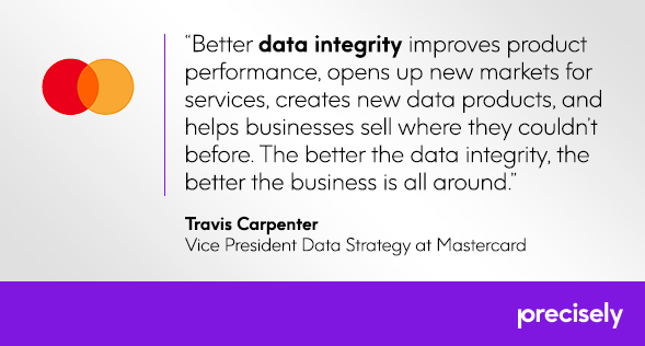 PreciselyData's tweet photo. Data integrity is a business imperative for @Mastercard #DataIntegritySummit https://t.co/kcHavDGjG5