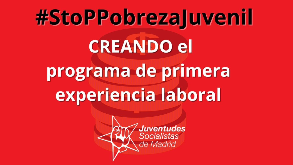 JSMadrid's tweet photo. Los jóvenes necesitamos acceder al mercado laboral por eso proponemos la creación de un programa para acceder a la primera experiencia laboral https://t.co/V82QE4pj4c