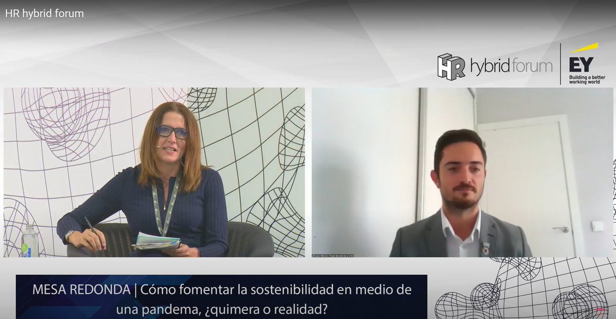 .<a href="/javiermoleroseg/">Javier Molero</a> en el #HRHybridForum "Un 42% de los directores de #RRHH conoce la Agenda 2030 en profundidad. El conjunto de la empresa tiene que contribuir adecuadamente a los #ODS, particularmente a aquellos con una dimensión más social y que afecten a lo/as emplead0/as".