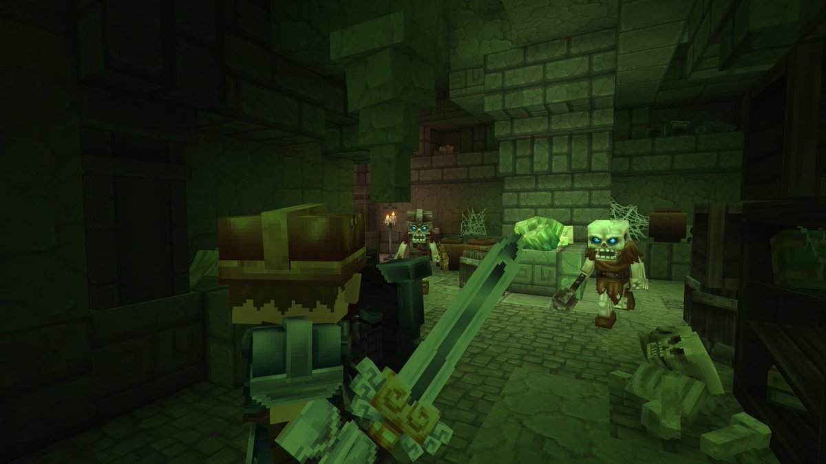 FoxesHytale's tweet photo. "Os caçadores de tesouros que exploram profundamente devem estar preparados para enfrentar carniceiros, feras e coisas piores ... " 
⚔️👀
@Hytale  #hytalefoxes @FoxesHytale #Hytale https://t.co/28mRKoJ5Ov