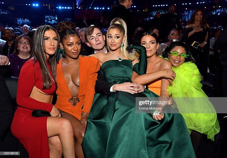 (pt 4) ariana with other celebs at the grammys