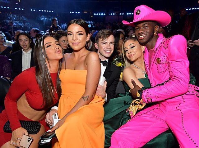 (pt 4) ariana with other celebs at the grammys