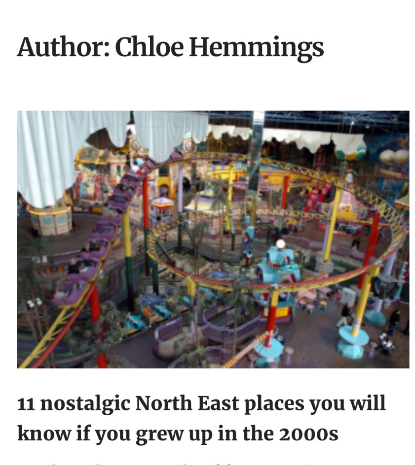 If you were a 2000s kid and you grew up in the North East, check out my recent article for <a href="/SRNewsNow/">SRNews</a> to see if you can remember any of these nostalgic places ✨
sr-news.com/index.php/2020…