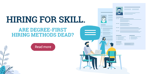FurstPerson's tweet photo. For decades, a college degree was considered essential to landing a good job in the civil service or private sectors. Are degree-first hiring methods dead? #prehireassessments #HR #recruiting #competencies #talentacquisition https://t.co/45yffcMlax https://t.co/ihxw77wEpO