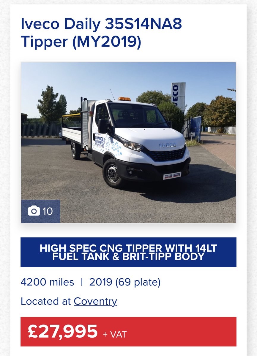 Iveco Daily 35S14NA8 Tipper (MY2019) for details 👉🏻 guesttruckandvan.co.uk/used-vehicles/…