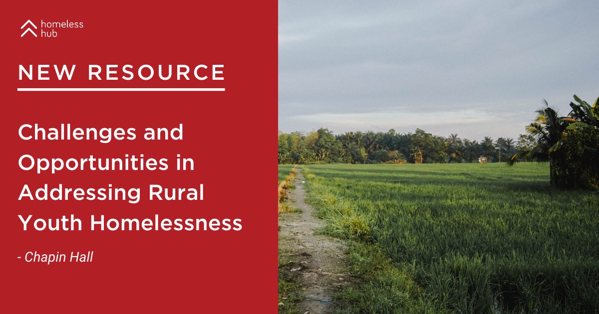 NEW RESOURCE: New report from @Chapin_Hall explores #rural #homelessness. A key finding: the invisibility of rural homelessness, lack of awareness, stigma & distrust of public systems make it challenging to identify rural youth in need of support: bit.ly/34iAyOy
