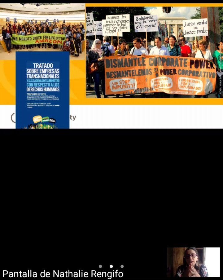 udapt_oficial's tweet photo. Los #TratadosBilaterales favorecen a las transnacionales y violan los #DDHH y #ambientales. Seguimos buscando un Tratado Vinculante que permita juzgar a las empresas.
#BindingTreaty
#StopTNCImpunity
#StopChevronImpunity https://t.co/zAPCmIjurJ