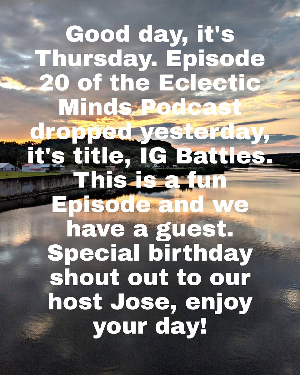 minds_eclectic's tweet photo. Like, listen and share, your favorite neighborhood podcast. Eclectic Minds Podcast available wherever you listen to podcasts. #happybirthday #jose  #podcast #igbattles #listen #sponsored #songoftheday #mf♥️ #hiphop  #producer #dj #talented #giftofgab #liv #nyc #albanyny https://t.co/7W90dc4bzL