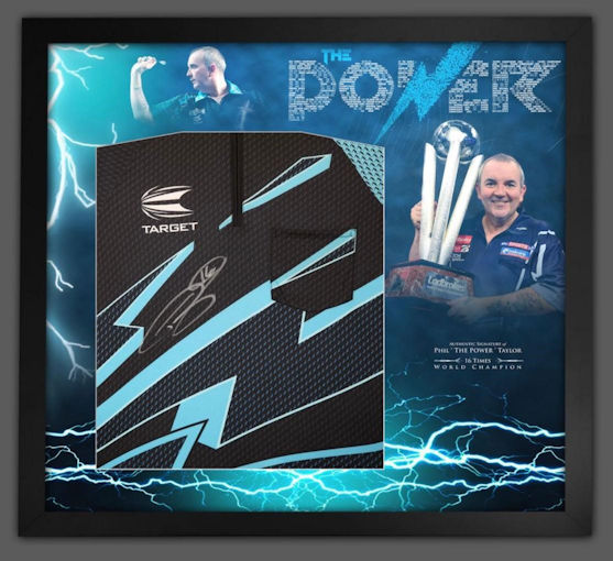 DARTSSHIRTS's tweet photo. I'm loving the new framing design on the signed Phil Taylor Darts Shirt, this would be a great addition to any Darts room sure you'll agree.. https://t.co/ytcWG2a8UL https://t.co/yLqOC7plMn