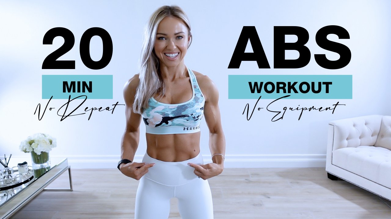 Caroline Girvan on X: 20 Min ABS WORKOUT at Home [NO EQUIPMENT + NO  REPEAT] - Follow along with me on :   #absworkout #carolinegirvan #followalong #   / X