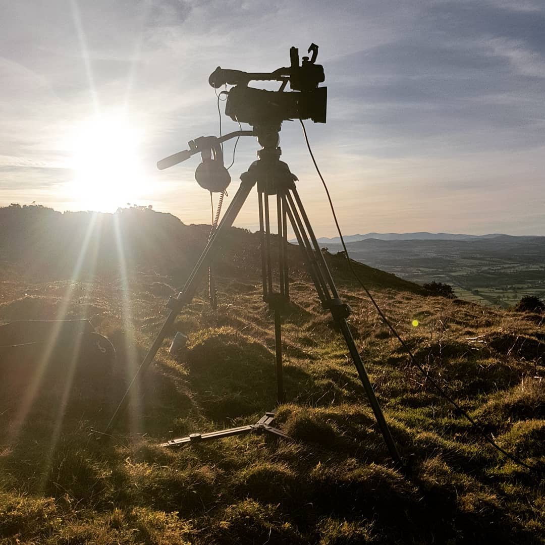 BryonyBillson's tweet photo. #ThrowbackThursday to presenting in the stunning Welsh hills for CSJ Away with Dogs.  I'll be posting a 1min showreel of some clips from series 2 tomorrow on #filmingfriday. As far as UK location filming goes, this sunset shoot up in the hills will remain a favorite for a while! https://t.co/S3X3i8W7B4