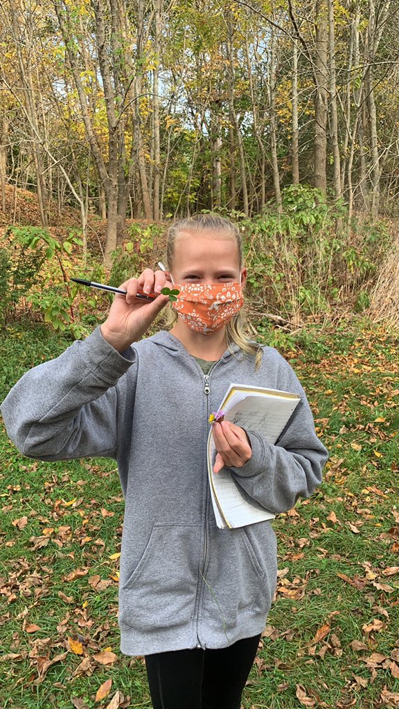 Finding Fibonacci sequence in nature with the sixth graders.