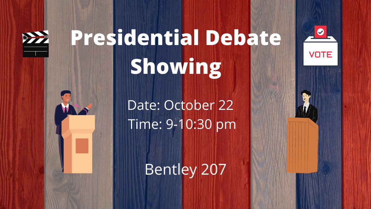 Join SGA for debate night in Bentley 207! Starts at 9 pm tonight!!!