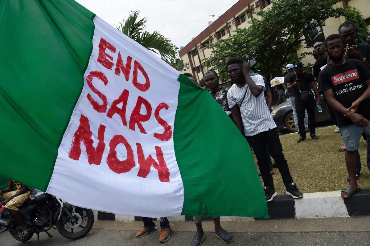 barcacentre's tweet image. No one should have to live their lives in fear. 

It’s time to #EndSARS.