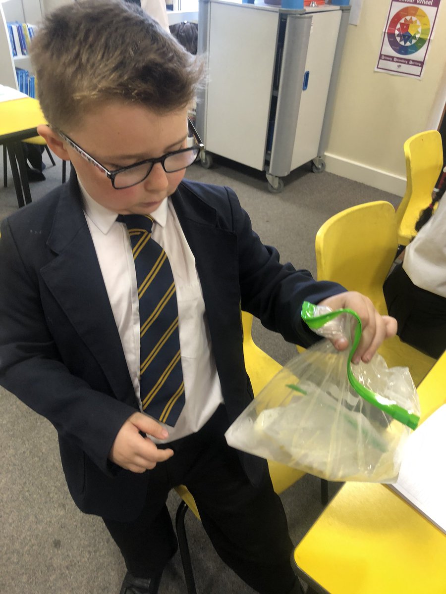MissParrishEHPA's tweet photo. Fantastic science lesson, making ice cream without a freezer! We worked really hard on our observation skills, noticing what happened to the milk at different points during the experiment. @EdwardHeneagePA #Dretscience #primaryscience #makingicecream https://t.co/UBZewzLPjA