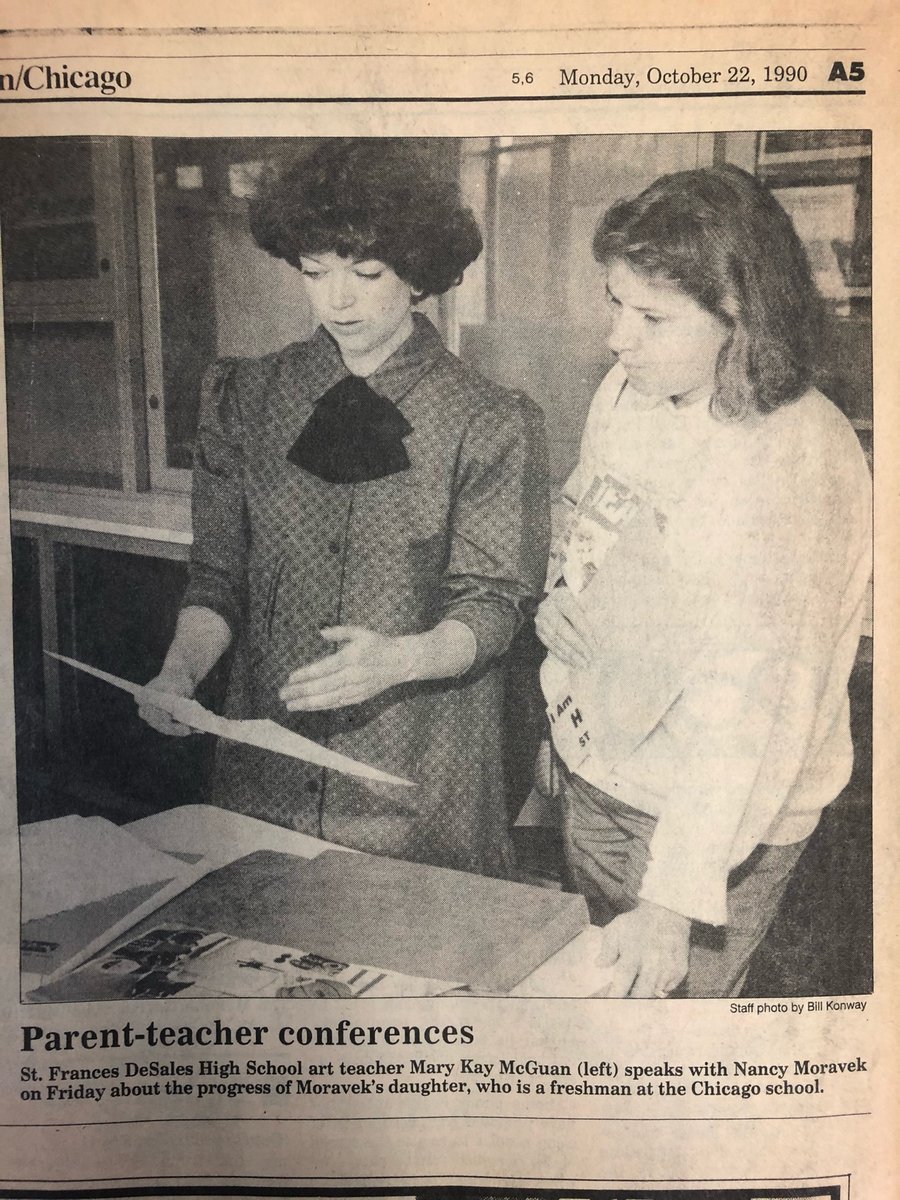 Happy 30th anniversary to this amazing photo of Mrs. Ramirez and a parent that was taken for a local newspaper. #tbt #throwbackthursday