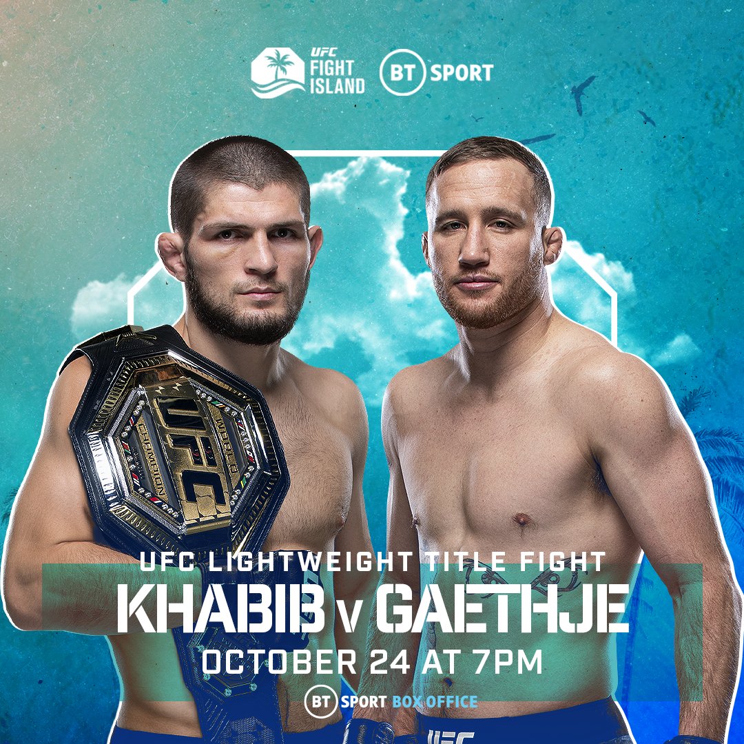 👀 Want to win yourself a code to watch #UFC254 this Saturday on BT Sport Box Office?

✅ We've got 3 codes to give away!

🎟 To enter:

🔁 RT this tweet.
📱 Follow @BTSportUFC.

💻 Code can be redeemed via the BT Sport Box Office app or website.

🍿 We. Can't. Wait.