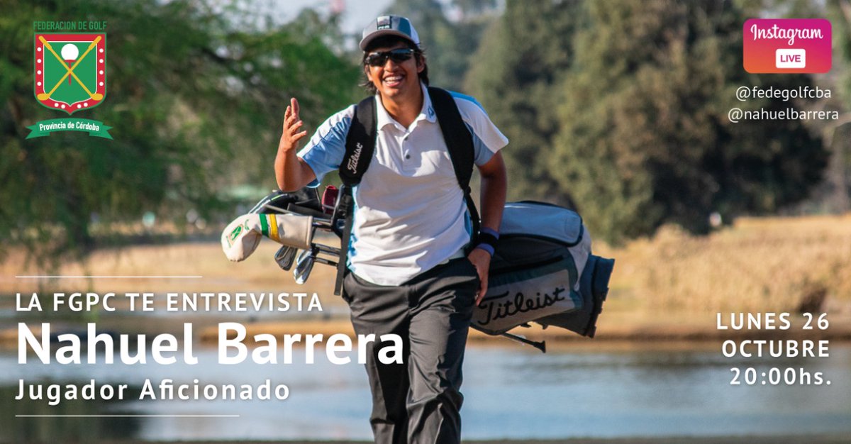 La FGPC tendrá como invitado a su Ciclo de Entrevistas a Nahuel Barrera.
fedegolfcba.com.ar/la-fgpc-tendr%…