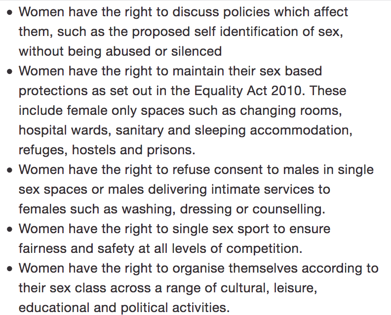 WomensPledge's tweet photo. Here's our #WomensPledge. Please read it. It seeks to protect women's sex-based rights. If candidates are unwilling to support these rights then you need to ask yourself if you're willing to support your candidates:

#ScottishElections2021 #Holyrood2021 #SP2021 https://t.co/l6JxZQCCkS