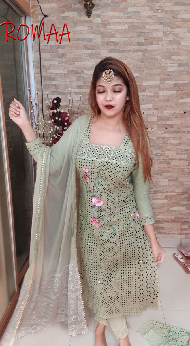 _As_hRa_'s tweet photo. Kamiz cotton chicken work with dollar pearl 
PRODUCT DETAILS
Size:                       Long: 48 body:56
Salowar:               Quality Full Embroidery Work
 High quality cotton a dress 
More Details....
https://t.co/0Imyl9SjzI https://t.co/pupZbrVa2f