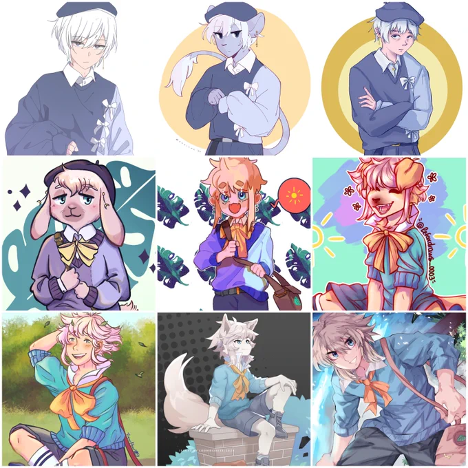 was part of a fun telephone game organized by @heymonoirre ?? 