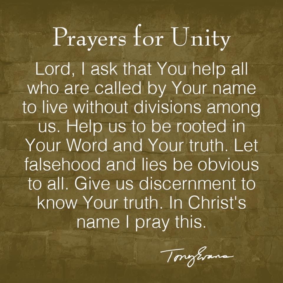Take a moment to pray today for #unity https://t.co/EfExw0XHxn