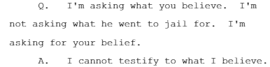 How would Ghislaine Maxwell possibly know what Ghislaine Maxwell believes!?