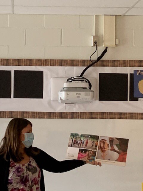 KCookFDK's tweet photo. After reading ‘Shades of People’ we talked about how everyone is unique. We used a  heart and we talked about times we have had mean things said to us and we crumpled the heart. We noticed how a bandaid didn’t fix it.We promised to only say nice things. @FldcrestFalcons @SCDSBey https://t.co/dlWzcITGcv