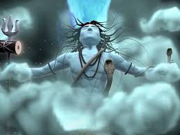 Ganga came down from the paradise but remained in suspense in the coils of Lord Shiva's hair. Determined to bring Ganga, King Bhagirath started meditation in order to win Lord Shiva. Being pleased with it, Lord Shiva released the Ganga as three streams.