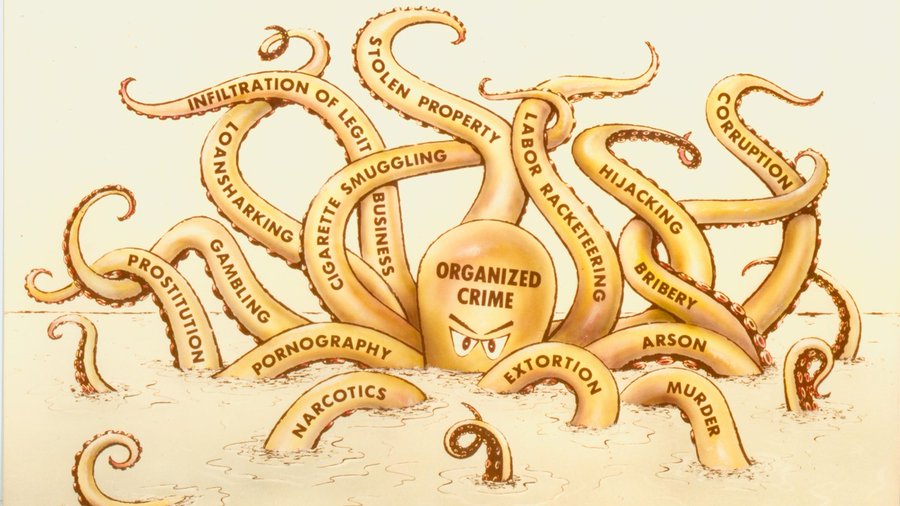 The Racketeer Influenced and Corrupt Organization Act (or "RICO") was approved by Congress #OTD in 1970. RICO is just one of the many tools the #FBI uses to investigate organized crime.  This vintage poster of an octopus and it's tentacles illustrates the far reach of organized crime. #TBT 