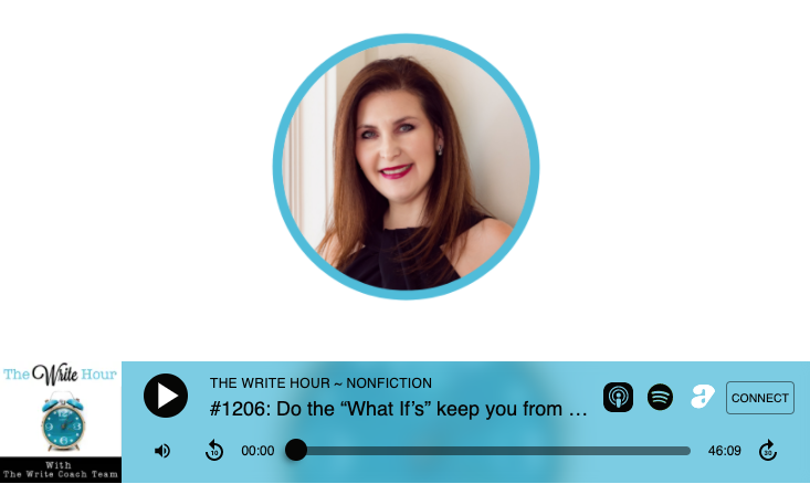 joyce_glass's tweet photo. Do the "What If's" keep you from writing?
Interview with @sylvia_worsham
π² #1206 of The Write Hour with Joyce Glass,
π Tips From #TheWriteCoachTeam
β° #TheWriteHour
@bisbanowrites
@KeithKeller
@DougCarterWrite
@WhitneyWard88
π§ Listen at https://t.co/h30UapzbGz https://t.co/Af8wqc0Ujj