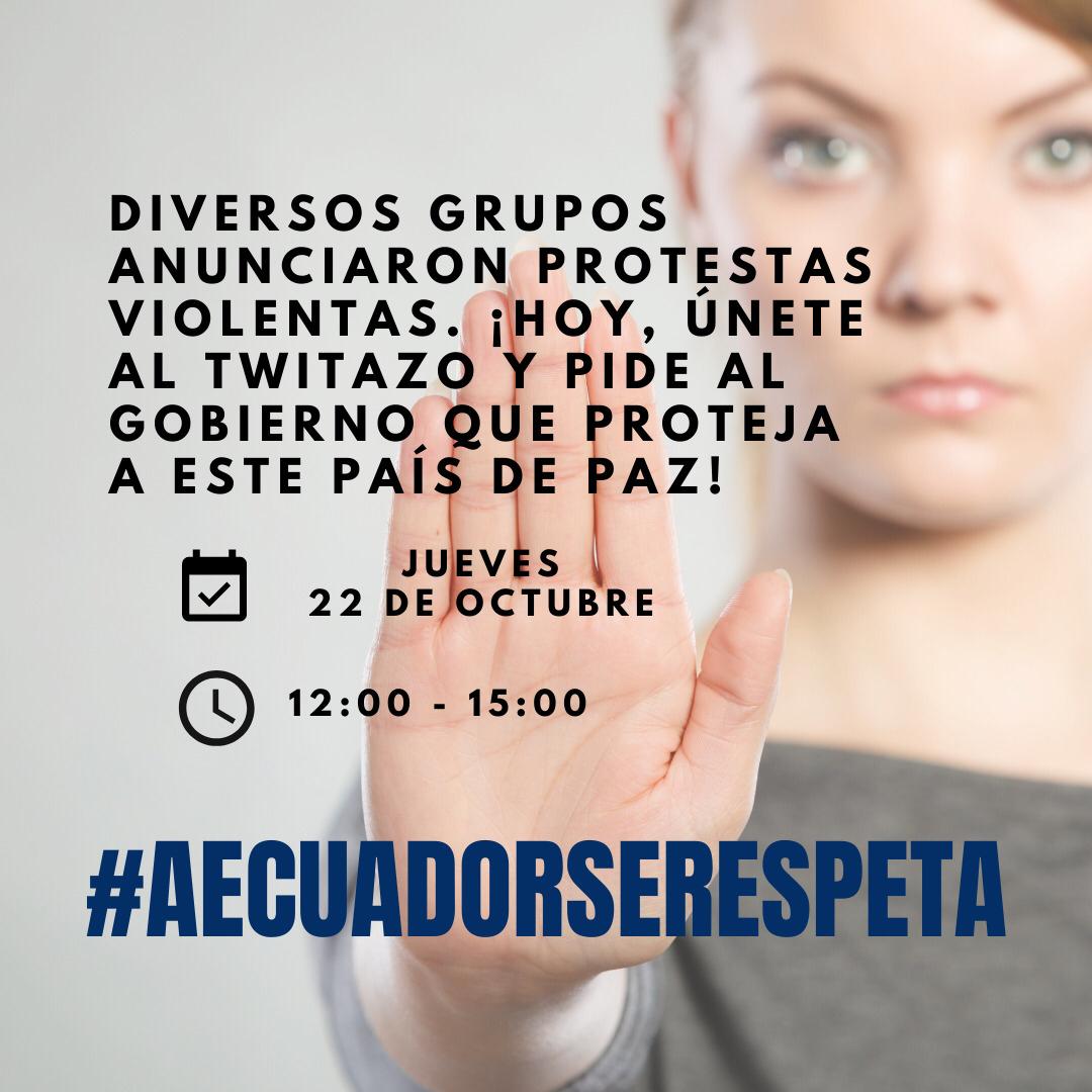 ValeriaVelasc19's tweet photo. #AECUADORSERESPETA https://t.co/QYZnvuGFbz