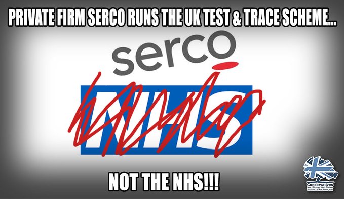 holte's tweet photo. World beating? 
Boris Johnson's targets

100k test by end of May - fail
200k test by end of June - fail
500k test by end of Oct - failing

Serco Test and Trace

100% results returned In 24hr - fail
Reach 80% of contacts - fail

#ShameOnYou
#DowningStreetBriefing
#ToryScum https://t.co/ffQcknUBMC