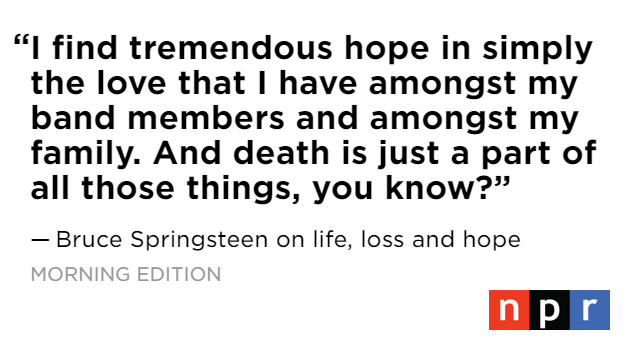 nprmusic's tweet photo. Bruce @springsteen's 'Letter to You' is out tomorrow. Ahead of its release, Springsteen spoke to @MorningEdition's @NPRinskeep about why he's revisiting old material, how he's finding hope and what it means to be a spiritual songwriter in 2020. https://t.co/YZYQZqPPtt https://t.co/IeKpOI224A