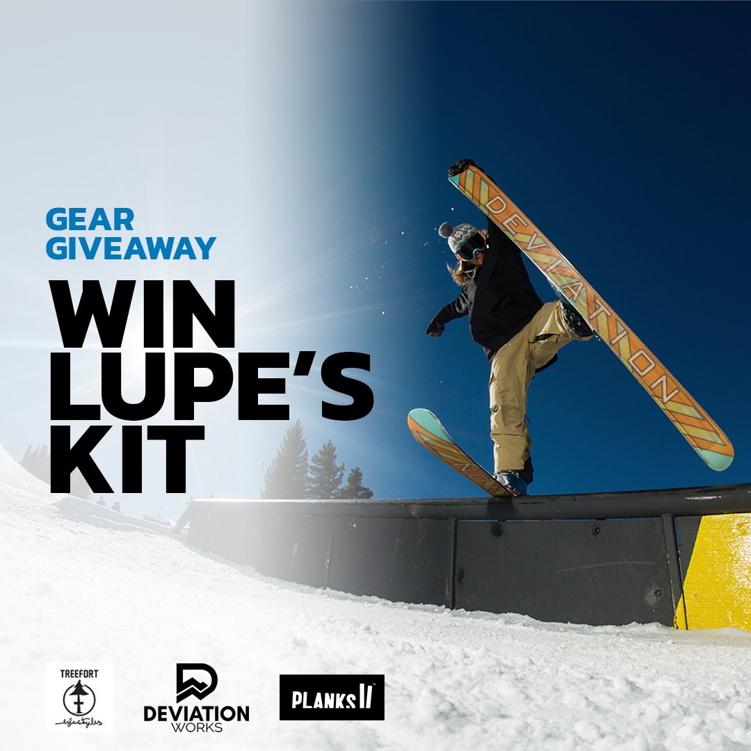 Get fully kitted with Lupe's gear from @PlanksClothing @treefortls & @deviationworks! Learn how to win now: https://t.co/N4TzKSR5W0 #giveaway #win #skis https://t.co/shfRLe6vEY