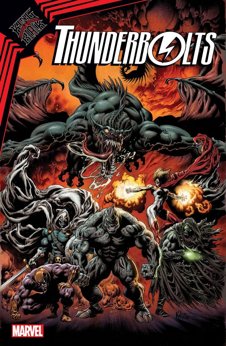 So I'm back and I have a new team!  @AshcanPress &  @juaneferreyra is a team I never thought I'd see. LEGGO....KING IN BLACK: THUNDERBOLTS #1 (OF 3)MATTHEW ROSENBERG (W) • JUAN FERREYRA (A) • Cover by KYLE HOTZ