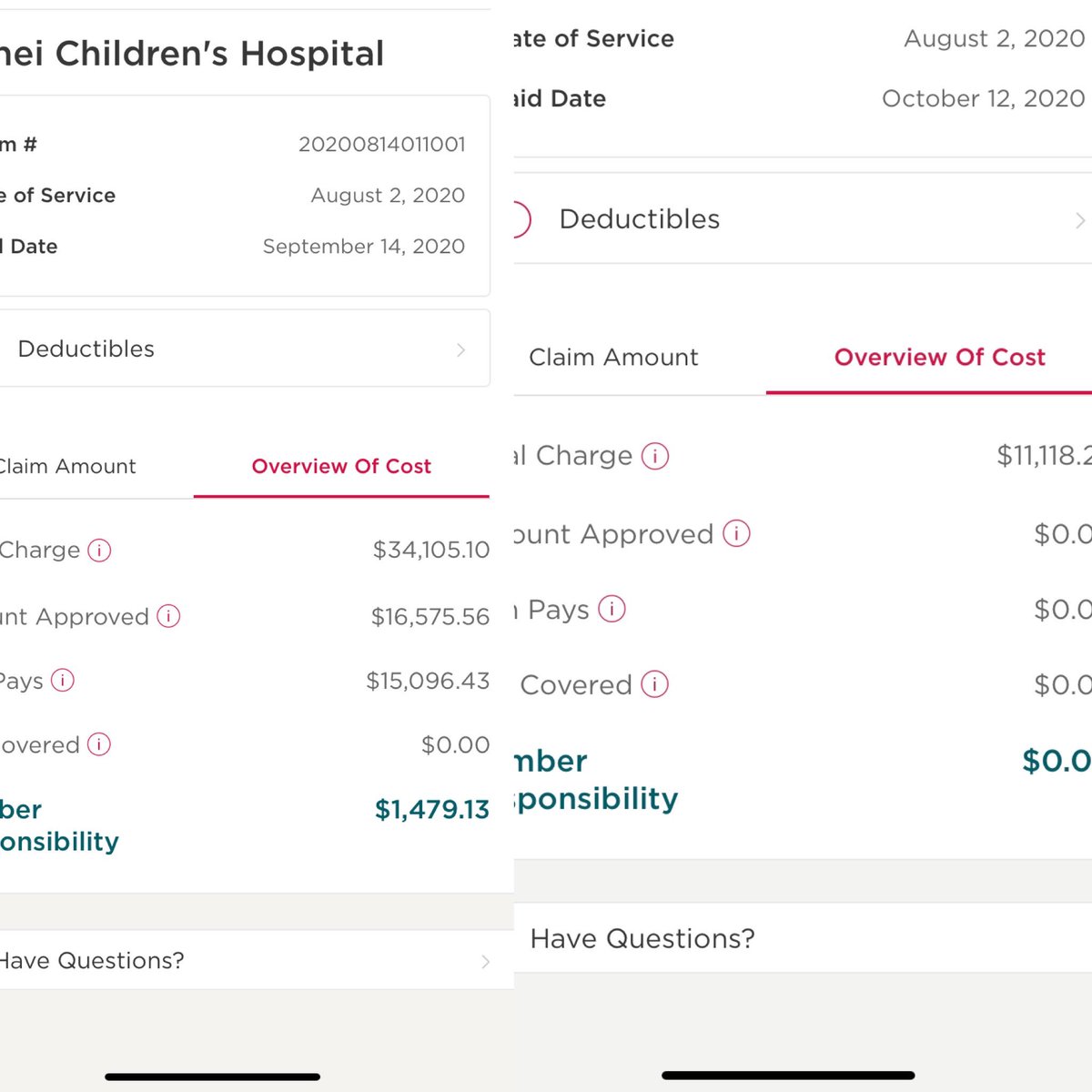Failed induction charges were over $45k charged to my insurance. I’m responsible for ~$1,500. I went home, didn’t have a baby that day. 2/N