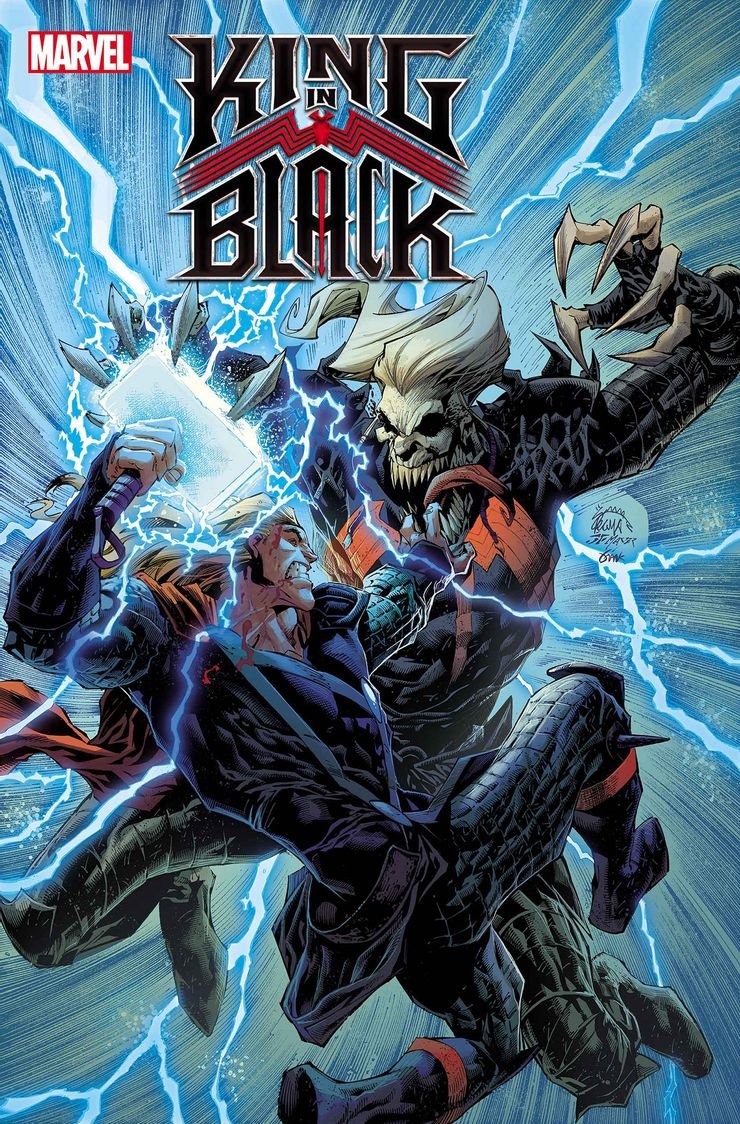 So this is basically Thor vs Gorr again. Thor's going DOWN.KING IN BLACK #3 (OF 5)DONNY CATES (W) • RYAN STEGMAN (A/C)