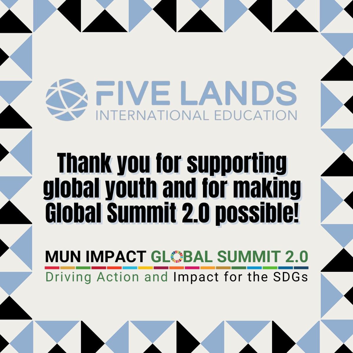 munimpact's tweet photo. Thank you @fivelands.education for making this event possible and for supporting hundreds of changemakers🤗!
Are you ready for the MUN Impact Global Summit 2.0.
#ThankYou #MUNiGlobalSummit #MUNimpact https://t.co/PRHxgaXVl0