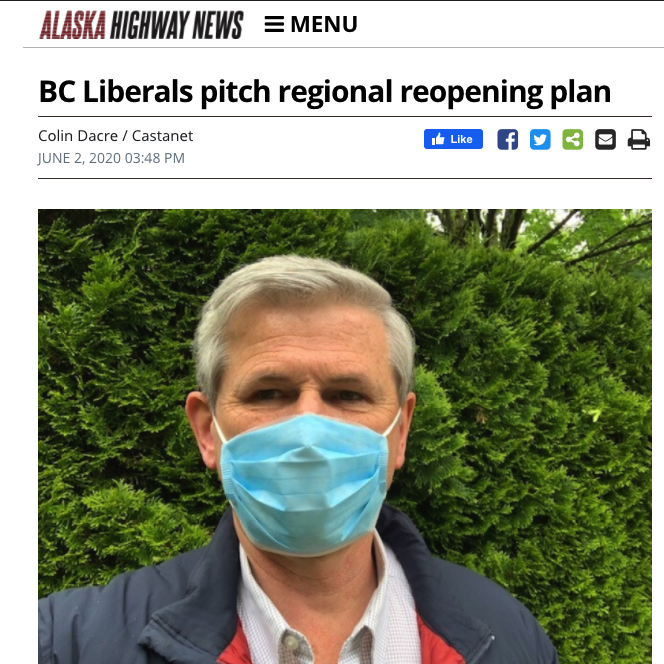 In June and July, he repeatedly pushed to lift restrictions in *specific regions* even after Dr. Bonnie Henry directly rejected the idea.  #bcpoli  #bcelxn2020