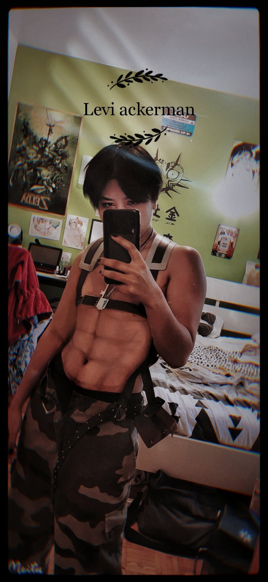 Kaito (error_smuggler) on Twitter: "so already for first pic drew on it because i'm a girl (i still have abs) xdd i hope you like my hot levi cosplay yes
